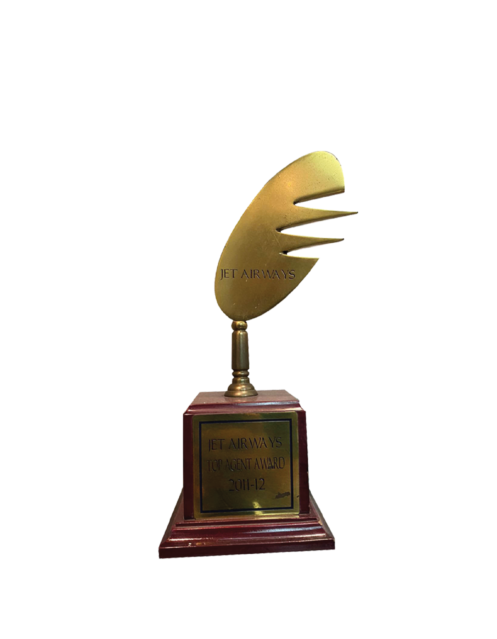 Top Agent Award 2011-12 from Jet Airways